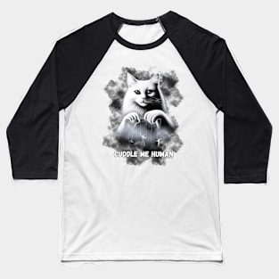 Mistic Cat: Mob String Master Cute Kitty - A Funny Mistic Retro Vintage Style Baseball T-Shirt